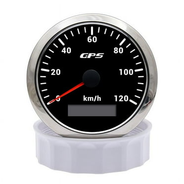 Geloo GPS Speedometer Gauge 120KM/H Digital Odometer Waterproof  for Car Truck Marine Boat Yacht Motorcycle 85mm 12V 24V