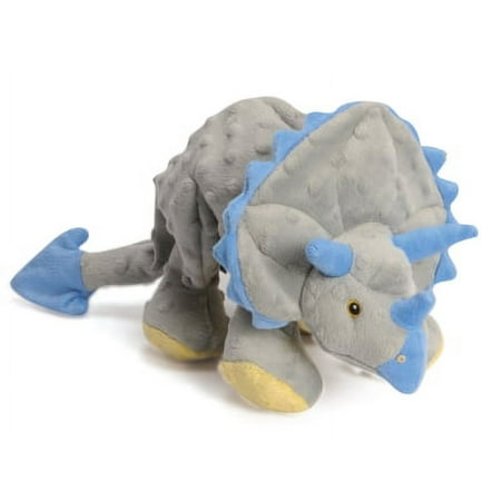 UPC: 0743723707954 | goDog Dinos Triceratops w/Chew Guard Technology Dog Toy  Gray L