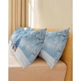 thumbnail image 5 of Blue Christmas Body Pillow Cover, Pillowcase Protectors with Zipper, Breathable Decorative Throw Pillow Case Cover, Gnomes Xmas Tree Snowflake Winter Gifts Pillow Shams for Couch Sofa 20x60Inch, 5 of 8
