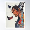 thumbnail image 2 of Musashi / Takezo 1 - White Poster Wall Art, Modern Wall Decor For Living Room Bedroom, 8x12 UNFRAMED, 2 of 3