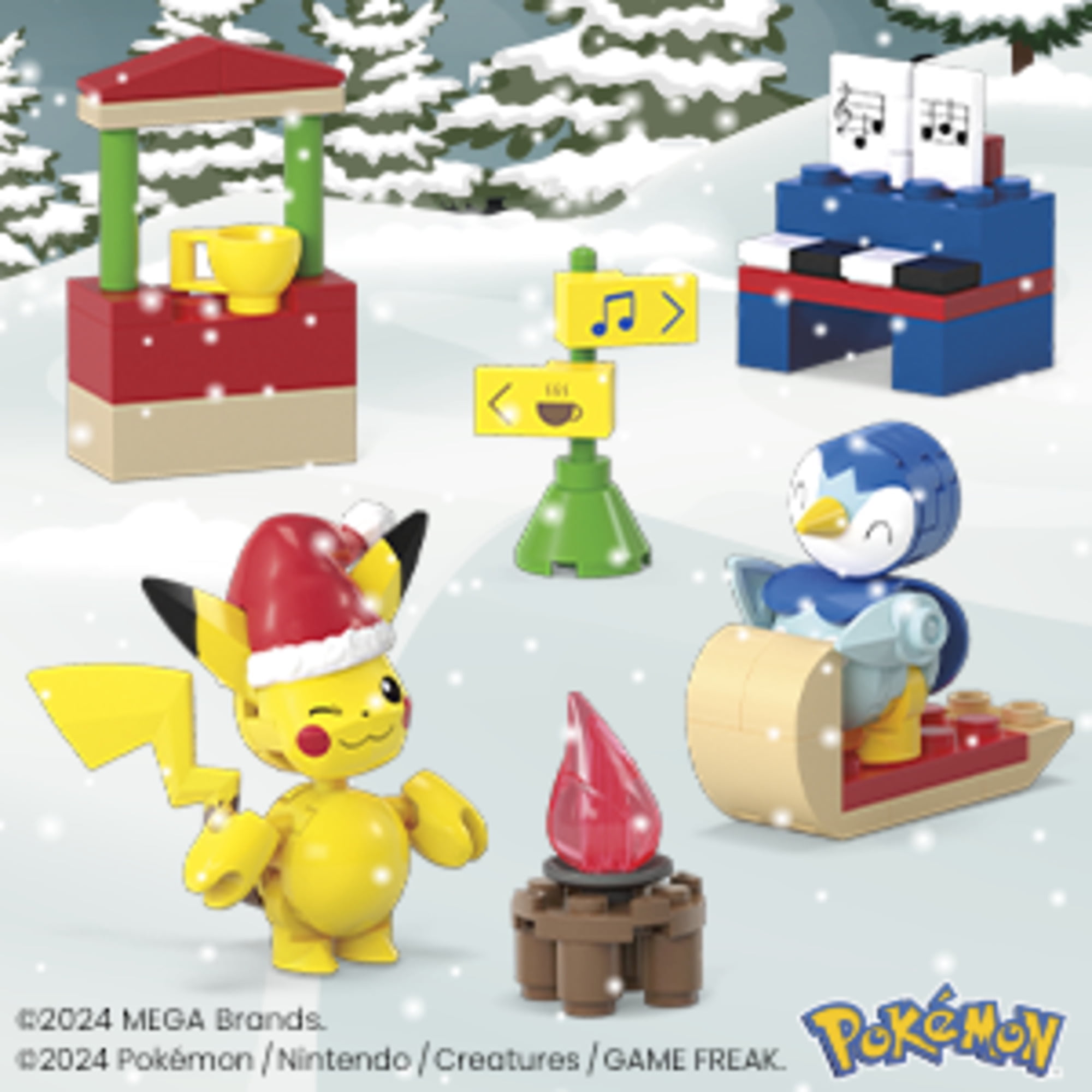 Mega Bloks - Pokemon Holiday Calendar, 202 Piece Building Toy Set