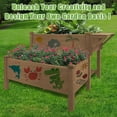 thumbnail image 3 of Gowoodhut Outdoor 2-Tier Wood Raised Garden Bed, Firwood Planter Box for Vegetables, Herbs, and Flowers. Easy to Assemble., 3 of 5