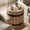 Light Brown, variant on Barrel Side Table with Hidden Storage, 19.68" Farmhouse Round Rustic Wood End Table with Removable Lid, 24" Tall Sofa Side Bedside Nightstand for Living Room (1 PCS)