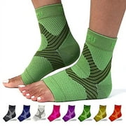 BLITZU Plantar Fasciitis Sock Leg & Foot Supports Planters Faciatias Heel Support Compression Foot Sleeves Toeless Compression Socks Swollen Ankles and Feet Treatment Socks for Women Green S-M