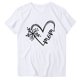 thumbnail image 2 of Fiudx Camisas para Mujer Blusa Informal de Manga Corta con Estampado de Cuello Redondo para Mujer, 2 of 4