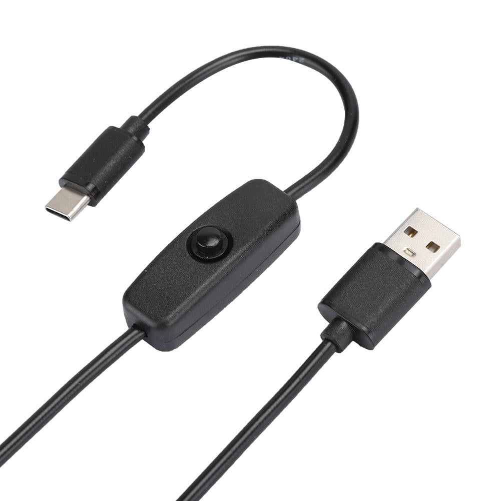 Power Cord, Black TypeC Cable, Original Interface Protected For 4B