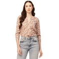 thumbnail image 1 of Moomaya Printed Short Top For Women V Neck Full Sleeve Regular Tunic Top, 1 of 8