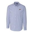 thumbnail image 2 of Men's Cutter & Buck  Blue Akron RubberDucks Big & Tall Easy Care Stretch Gingham Long Sleeve Button-Down Shirt, 2 of 3