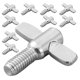 thumbnail image 1 of unbranded 10Ud Tornillos Sujetadores De Platillo Para Batería Material Aluminio Plata, 1 of 8
