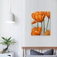 thumbnail image 4 of JEUXUS  Orange Flower Canvas Wall Art Tulip Flower Painting Prints Modern Floral Decor for Home Bedroom Ready to Hang, 4 of 5