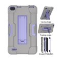 thumbnail image 5 of Goldcherry for MatrixPad Z1 / MatrixPad S7 7 inch Tablet Case,Shockproof Silicone Stand Cover Hybrid Rugged Armor Full Body Protective For 7 inch Vankyo MatrixPad Z1 / MatrixPad S7(Gray+Purple), 5 of 7