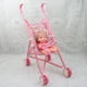 thumbnail image 2 of Carro de Plástico para Bebé, Carrito para Silla de Paseo, para Muñeca Mellchan, Juguetes para Niños, Rosa a Sunnimix Mini carrito de juguete, 2 of 8