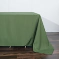thumbnail image 2 of BalsaCircle 6 Pieces 90" x 132" Moss Green Rectangle Polyester Tablecloths Table Cover Linen, 2 of 8