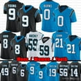 thumbnail image 2 of Brian Burns Bryce Young Football Jersey Miles Sanders Adam Thielen Jeremy Chinn Jonathan Mingo Ikem Ekwonu Bradley Bozeman Jaycee Horn Hayden Hurst Bell Andy Dalton, 2 of 7