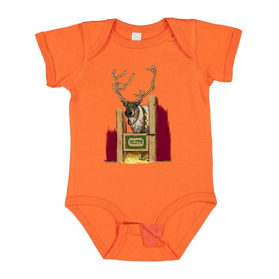Inktastic Olive the Other Reindeer Boys or Girls Baby Bodysuit