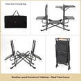 thumbnail image 6 of Arrowhead Outdoor Quick Folding Kitchen Station, 54" Wide Camping Tables with Fold-out Side Tables, 6 of 10