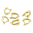 thumbnail image 2 of 6 x French Earring Hooks DIY Jewelry Accessories Charms Ear Hooks Earring Clasps Gold Round, 2 of 9
