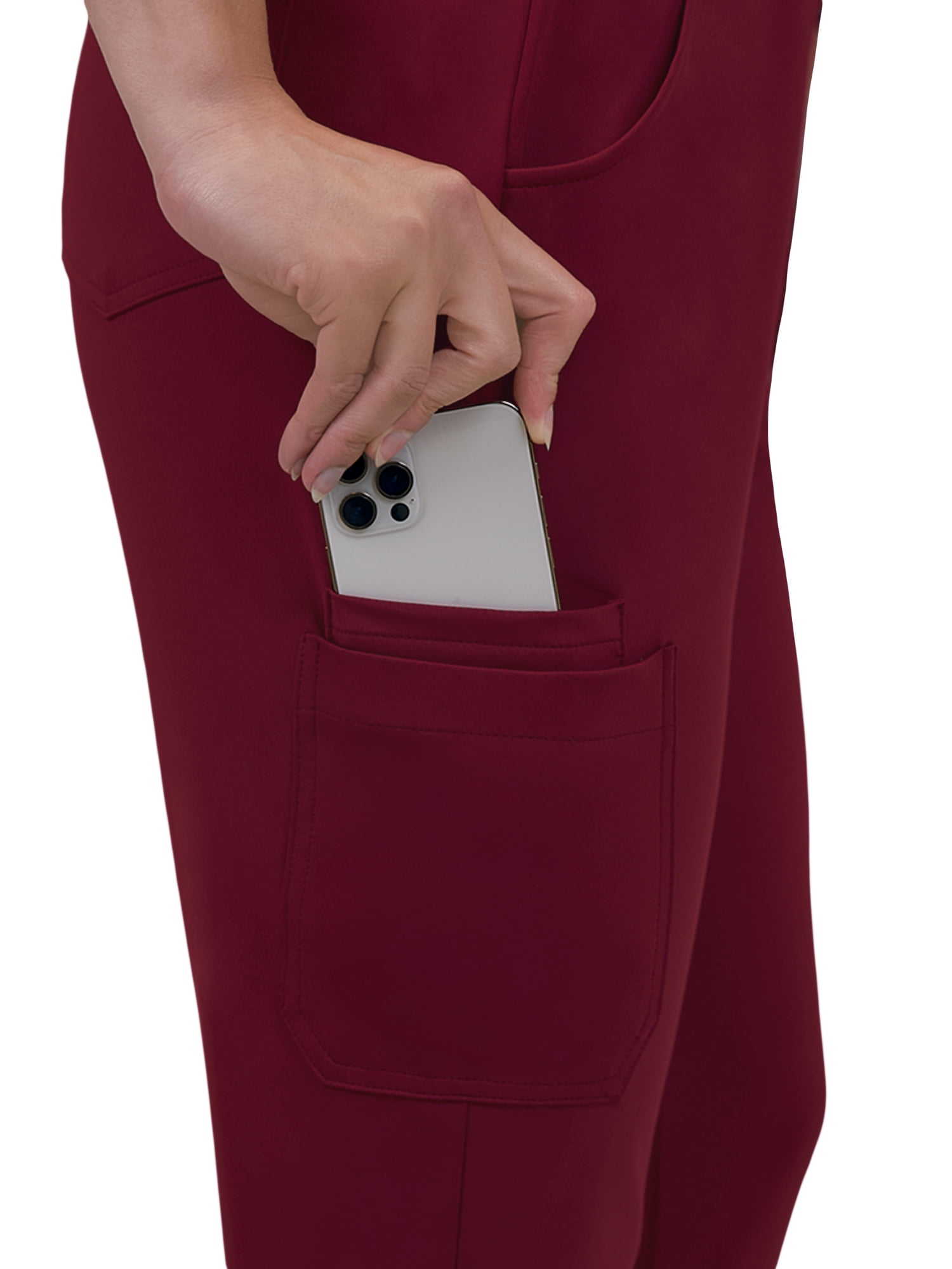 Doctor's Choice Pro Fit Scrubs Women's Scrub Bottom Wine S - XXXL