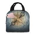 thumbnail image 1 of Easygdp Vintage Compass Bolsa Térmica Premium - Tela Oxford Impermeable, Gran Capacidad, Bolsillo Frontal, Unisex para Trabajo, Escuela, Actividades al Aire Libre y Picnics, 1 of 8