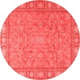 thumbnail image 1 of Ahgly Company Indoor Round Persian Red Traditional Area Rugs, 5' Round, 1 of 4