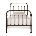 Weston Home Nottingham Metal Twin Bed, Antique Dark Bronze