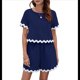 thumbnail image 1 of Conjuntos de Verano de 2 Piezas para Mujer, Conjuntos Casuales de Rick Rack, Jersey de Corta, Top y Pantalones Cortos, Conjuntos de Estar por Casa. Tíbet L, 1 of 10