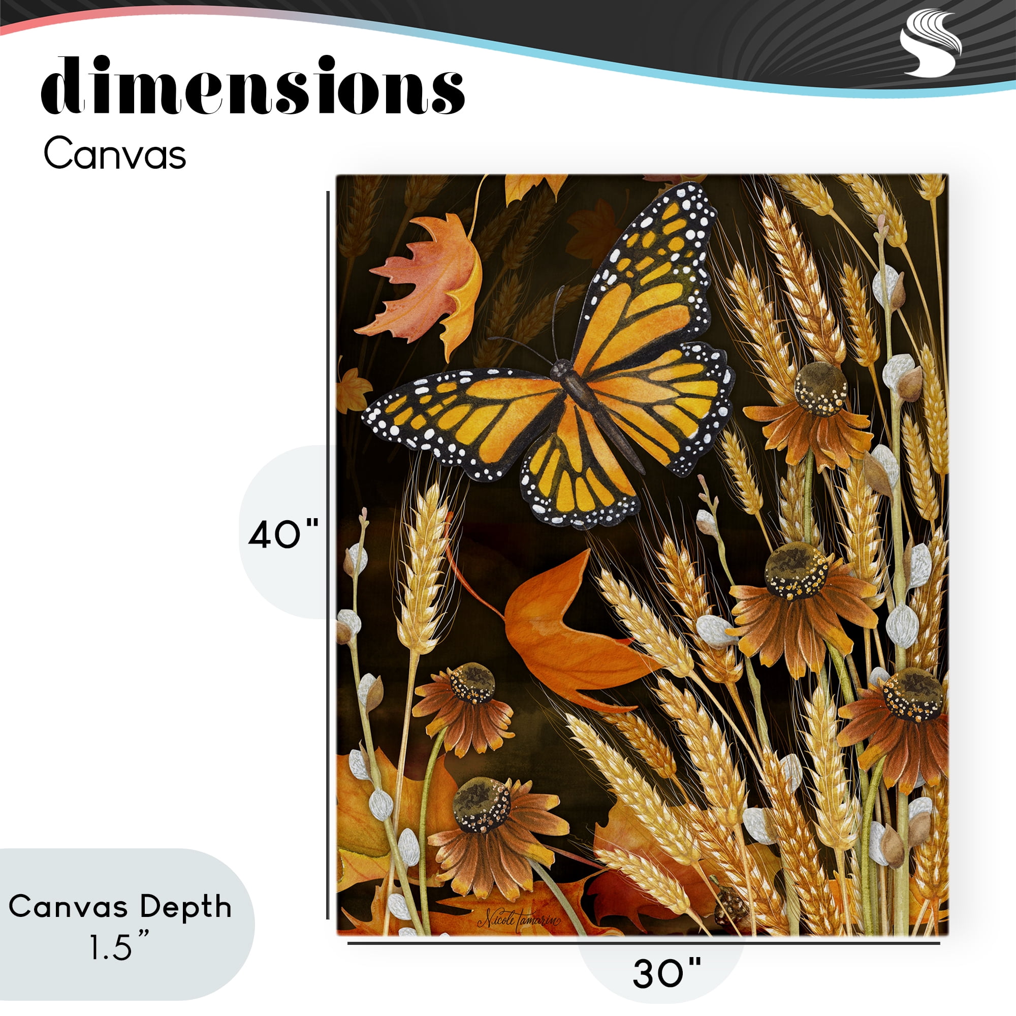 Stupell Industries Fall Motif Midnight Garden Canvas Wall Art, design by Nicole Tamarin
