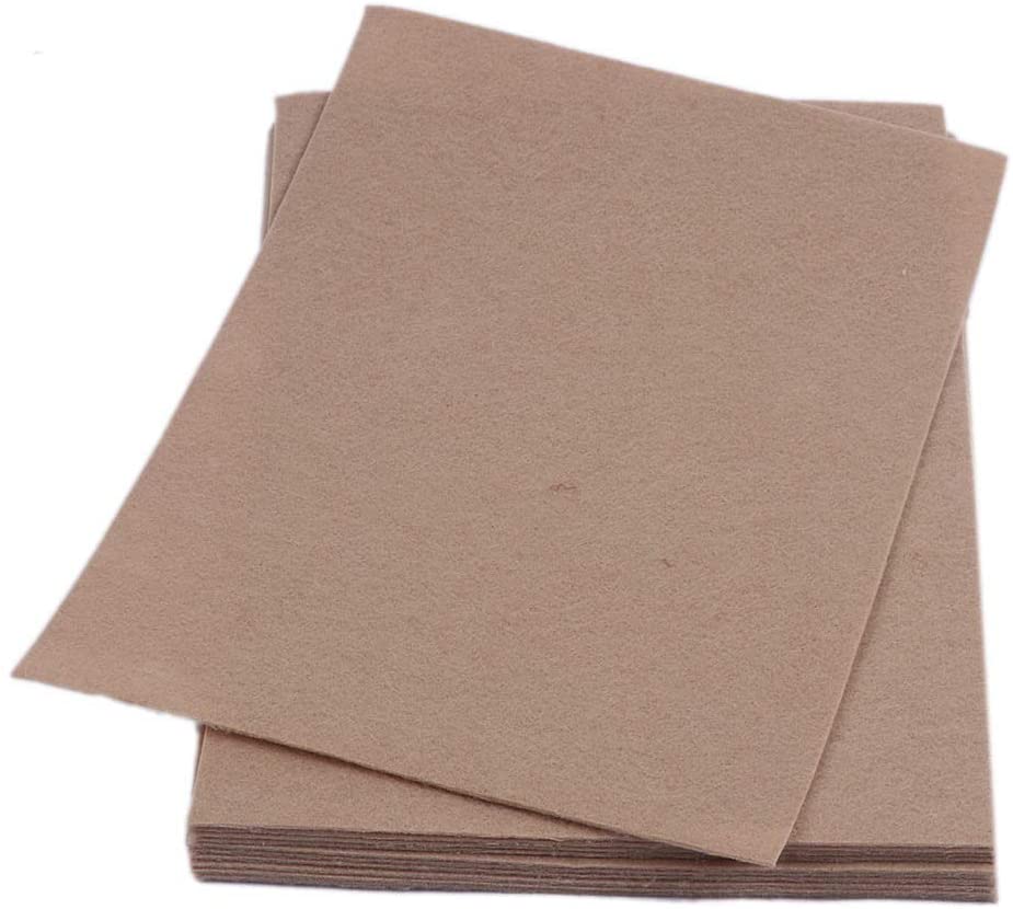 Stiff Felt Sheets Thick Felt 9 Inch X 12 Inch 15 Pcs Pack, White