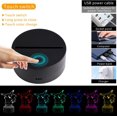 thumbnail image 4 of 3D Illusion Night Light,3D Animal Night Light,7 Colors Gradual Changing Touch Switch USB Table Lamp for Holiday Gifts or Home Decorations, 4 of 6