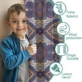 thumbnail image 3 of Blackout Kids Curtains,Multicolor Ethnic Geometric Pattern (4) Childrens Insulated Curtains Set Of 2,Bedroom Essentials,Toddler Room Decor 42x63in(106x160cm), 3 of 5