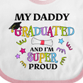 thumbnail image 4 of Inktastic My Daddy Graduated and I'm Super Proud Boys or Girls Baby Bib, 4 of 4