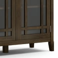 thumbnail image 3 of Simpli Home Bedford SOLID WOOD 62 inch Wide Transitional Wide Storage Cabinet in Dark Tobacco Brown, 3 of 15