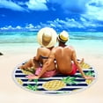 thumbnail image 6 of kladzum Beach Towel Round Printed Microfiber Beach Towel Super Lightweight Colorful Bath Towel Sandproof Beach Blanket Beach Mat Multi-Purpose Towel for Travel Swimming Pool, 6 of 6