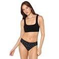 thumbnail image 4 of fresh collection by Fruit of the Loom Women's Cotton Tank Bralette and Thong Set, 4 of 8