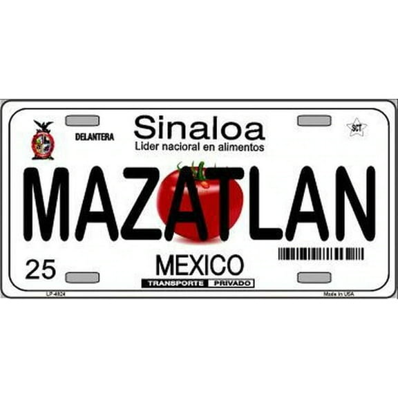 Mazatlan Sinaloa Mexico Novelty Metal License Plate Tag
