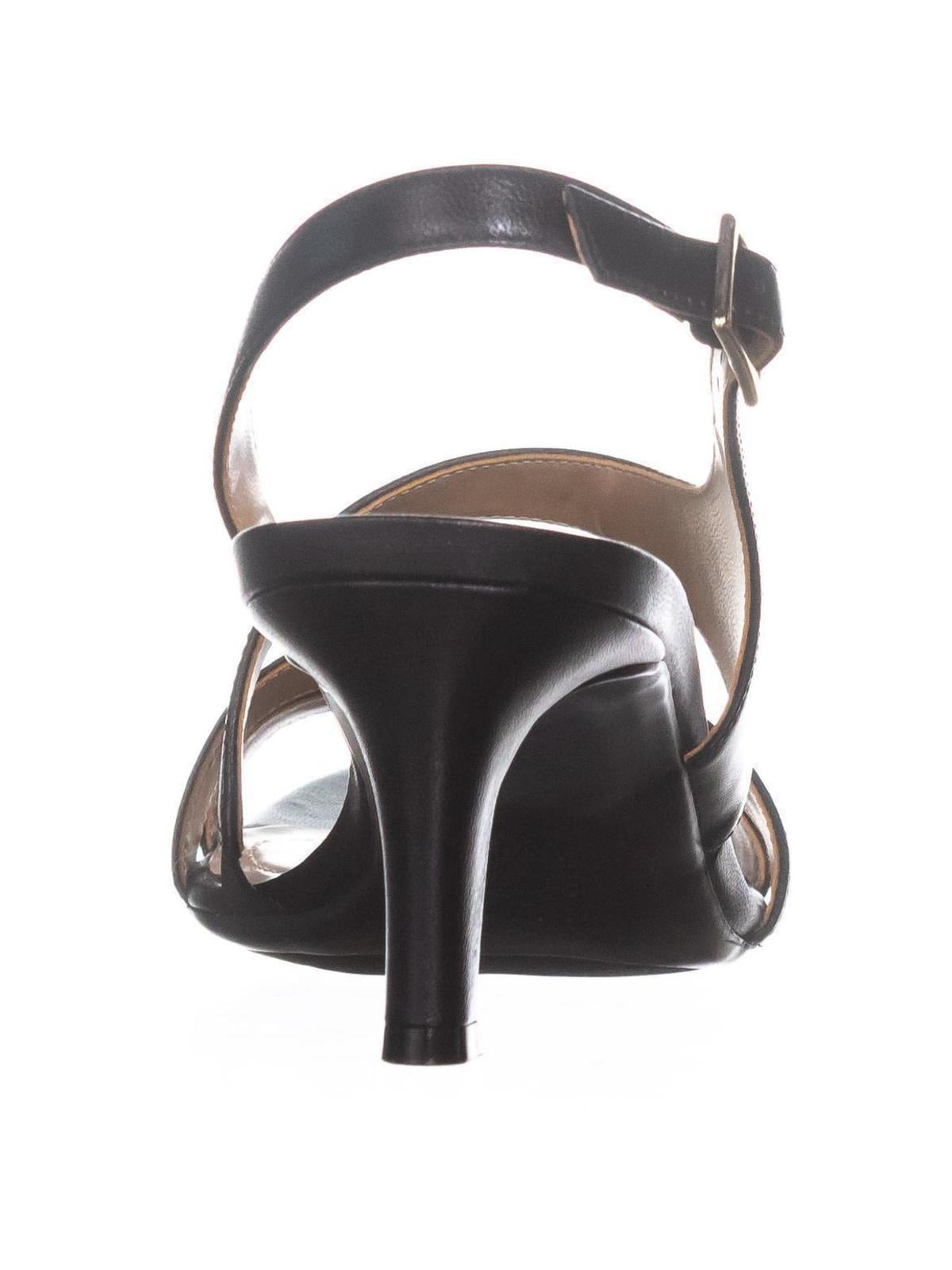 Black Leather naturalizer Taimi Comfort Dress Sandals