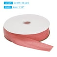 thumbnail image 2 of Uxcell  Ribbon 1 1/2 Inch x 25 Yard Single Face Spool Silky DIY Crafts Gift Wrapping Bow Decoration Deep Pink, 2 of 5