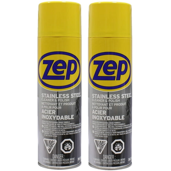 ZEP STAINLESS STEEL CLEANER & POLISH 2 x 396g
