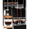 thumbnail image 3 of QinaQin Automatic Espresso Machine, 1.5L Coffee Maker with Grinder, Milk Frother and Auto Cleaning, 3 of 10