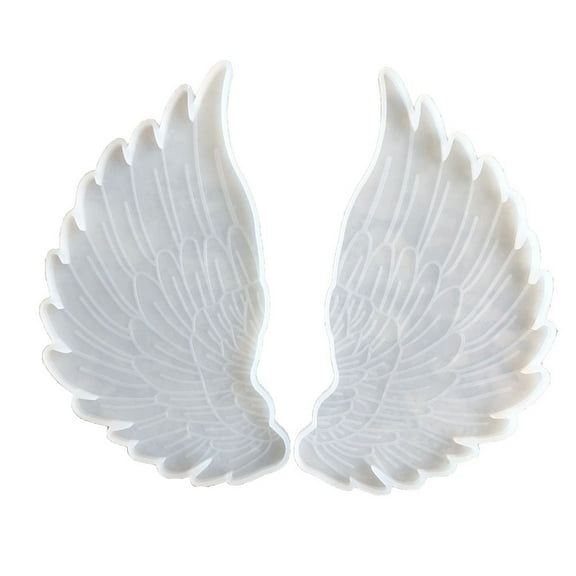 lanema 2x/set Angel Wings Molds Left & Right Wings Epoxy Resin Casting Silicone Mold for Jewelry Organizer Tray Table Ornament