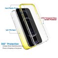thumbnail image 6 of iPhone 12 Pro / iPhone 12 Case Clear, Njjex [2-Pack] for Apple iPhone 12 Pro Tempered Glass Screen Protector, Crystal Clear Shock Absorption Technology Bumper Soft TPU Cover, 6 of 9