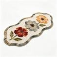 thumbnail image 2 of Darzheoy Vintage Runner Rug, Floral Scalloped Floor Mat, Decorative Indoor Accent Area Carpet, for Living Room Hallway Kitchen Bedroom, 2 of 5