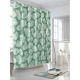 thumbnail image 3 of Fsddascl Ocean Conch Shower Curtain Set - Standard 72" x 72" Washable Bathtub Curtain with 12 Hooks, Coastal Green Shell Summer Beach Waterproof Fabric Stall Shower Curtains for Bathroom/Bathtub, 3 of 6