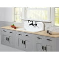 thumbnail image 4 of Kingston Brass GKTA3620198 Arcticstone 36-Inch Solid Surface White Stone Single Bowl Top-Mount Kitchen Sink with Backsplash and Strainer in Matte White, 4 of 8