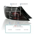 thumbnail image 3 of Spec-D Tuning Smoke Tail Lights Compatible with 2006-2011 Honda Civic Coupe 2 Door, Left + Right Pair Assembly, 3 of 7