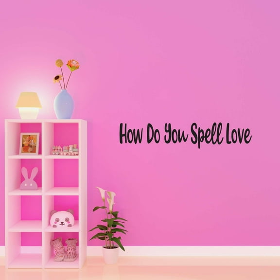 How Do You Spell Love Bee Bumblebee Honey Is Key To Science Algebra Multiplication Geometry Teacher Classroom Student Homework Artwork Holiday Decorating Ideas Wall Decal Sticker - Size: 20 In X 4 In