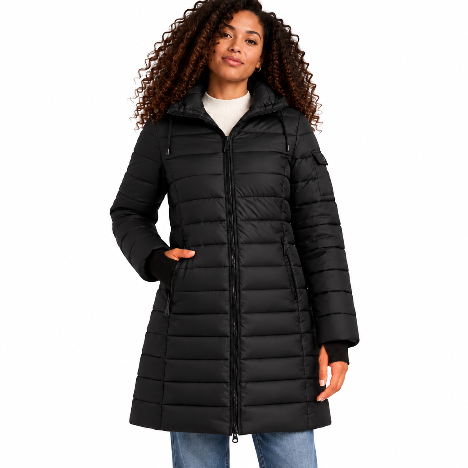Steve Madden Women's Packable Long Puffer Parka Coat photo 1