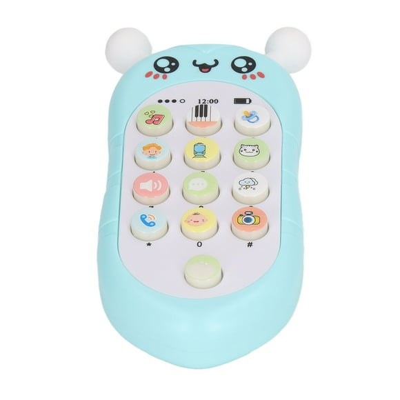 Mobile Phone Toy, Battery Powered Baby Phone Toy  For Education Green With Lanyard,Yellow With Lanyard,Pink With Lanyard