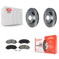 thumbnail image 1 of Transit Auto Front Disc Brake Rotors and Semi-Metallic Pads Kit for Car Mitsubishi Jeep RVR Outlander Patriot Lancer Dodge Chrysler Compass 200 Caliber Avenger Sebring Sport K8S-100229, 1 of 11