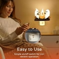 thumbnail image 5 of 2024 Ghost Campfire Flickering Nightlight, Halloween Night Lights Plug into Wall, 3D Spooky Fire Marshmallow Night Light, Ghost Pumpkin Night Light Dusk Funny Halloween Room Decorations (A-1PC), 5 of 8